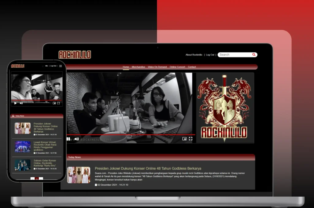 Rockinlilo is a project operating in the music industry on a very large scale. This project is used by GODBLESS and other musicians as a platform to document their career journeys, presented exclusively for the public and their fans. It also serves as an online concert platform for GODBLESS, allowing thousands of people to enjoy their performances.